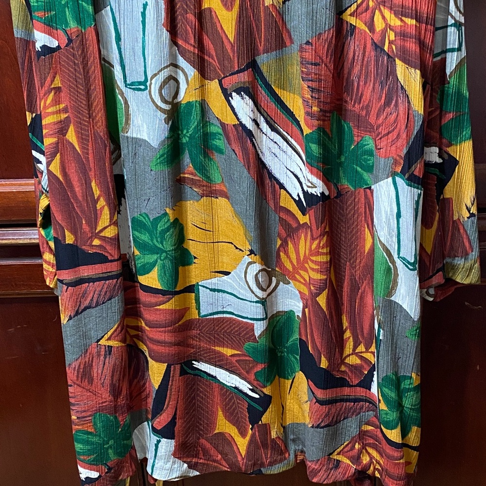 Fitting Image Multicolor Abstract women’s size 22W swing vintage duster - Picture 13 of 16
